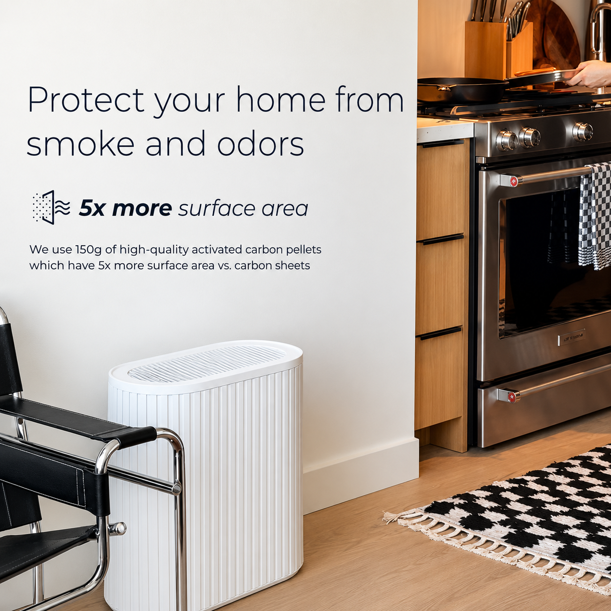 The Air Purifier Max 3-In-1, Medical Grade, HEPA Filter, Ultra-Quiet, Coverage up to 1950 Sq Ft, Smart - White