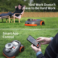 H3000N 8.3 In. Robot Lawn Mower (1/4-1/2 Acre) Rtk+Vision with Smart App Control, Rain Sensor and Obstacle Avoidance